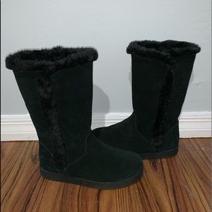 Women’s Black Suede Winter Boots